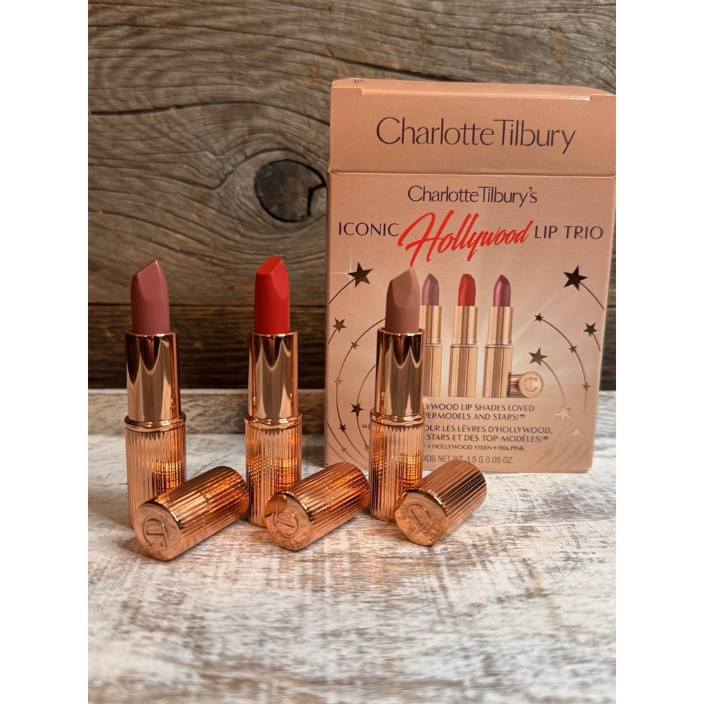Charlotte Tilbury ICONic Hollywood Lip Trio – NIB | MSRP = $65+